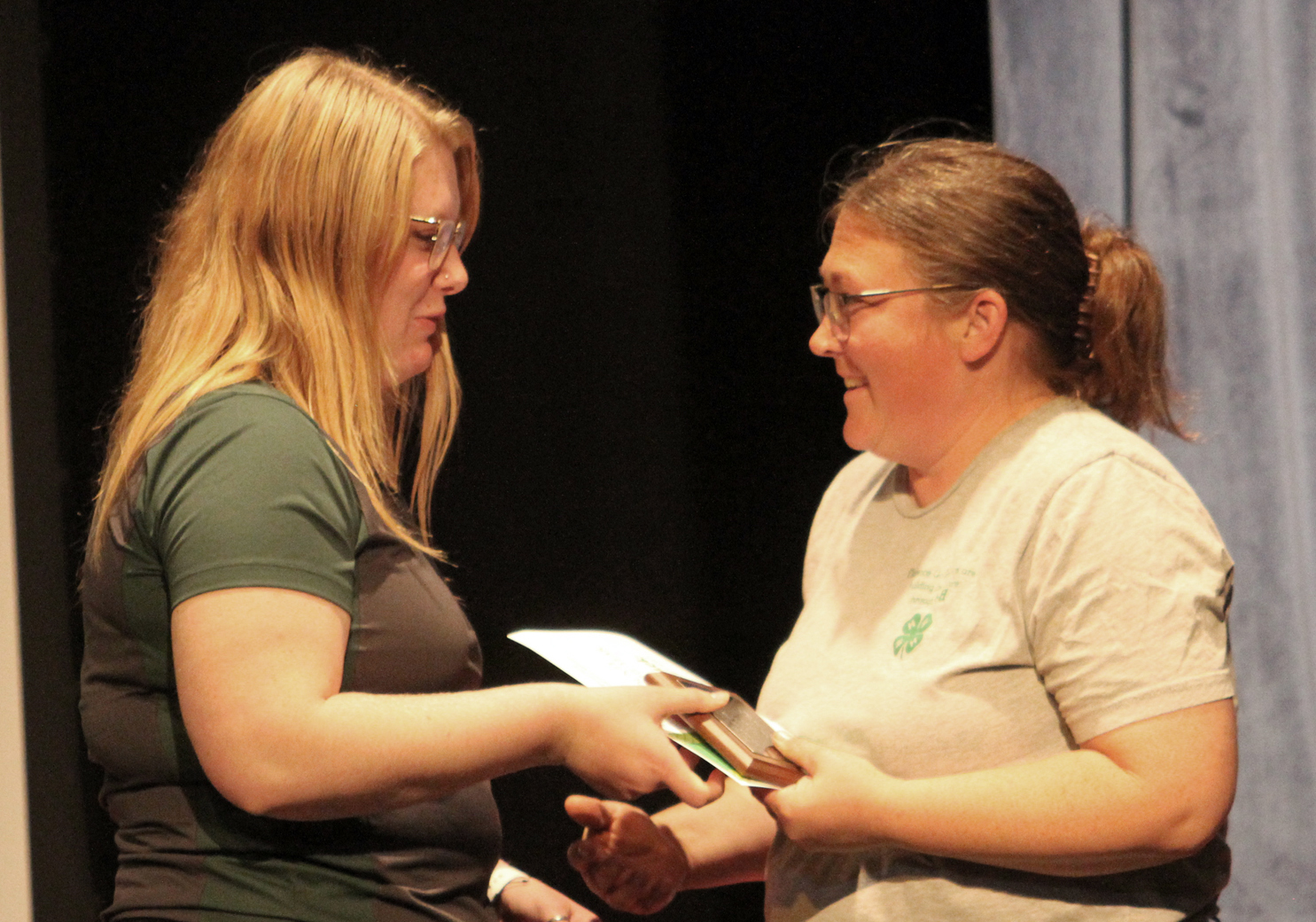 Benton County 4H awards are presented in Van Horne Jim Magdefrau